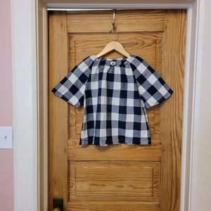 JW Anderson for Uniqlo girls gathered short sleeve blouse